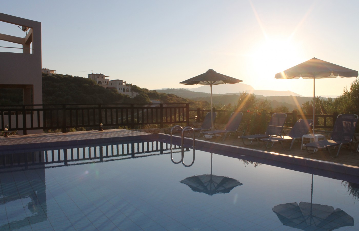 pool of villas almirida - Villas-Almyrida - The best Almyrida beach view